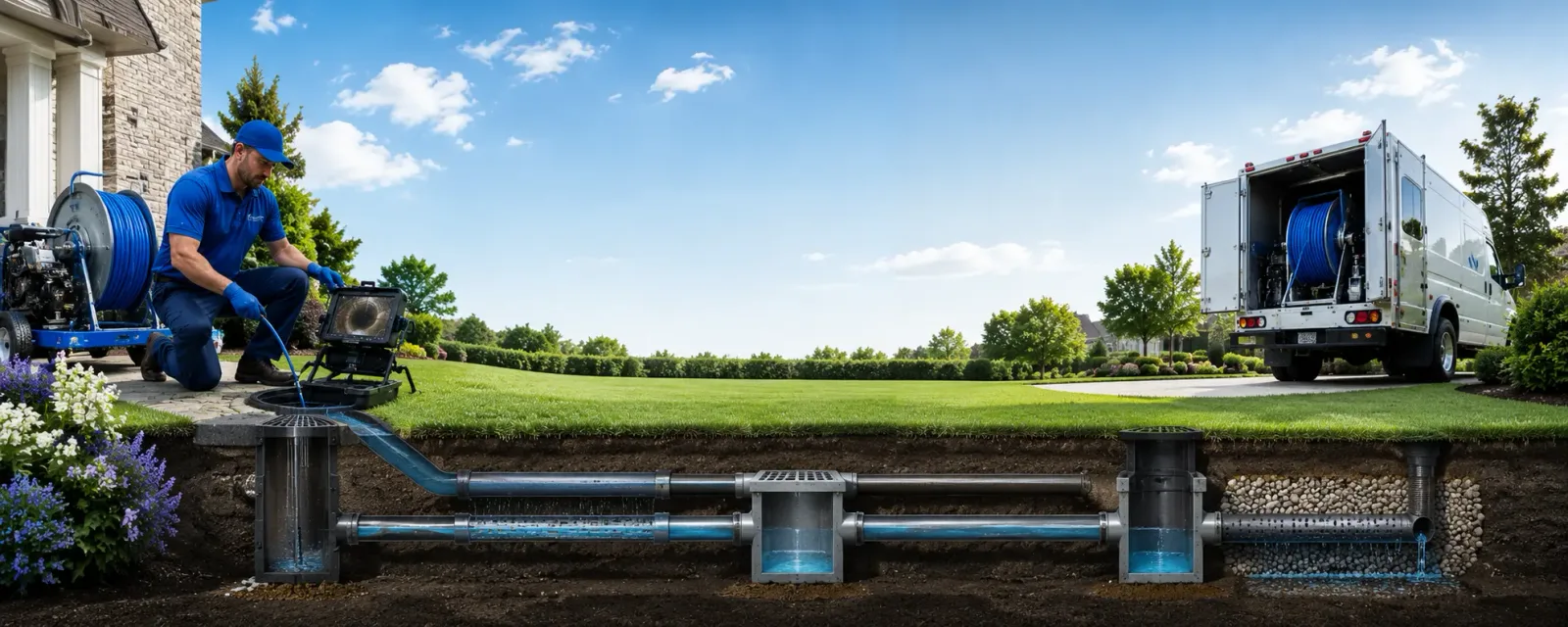Outdoor drain cleaning information for Oostburg, WI